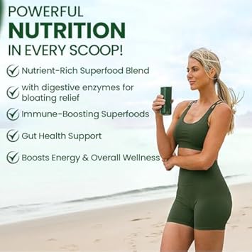 Peacock Max Superfood Reds & Greens Powder - 11.64 Oz, Prebiotics & Probiotics For Digestive Health, Super Greens Powder With Ashwagandha For Gut Health, Immunity, Antioxidants, Vegan, Non-Gmo : Health & Household