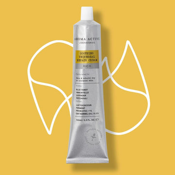 Aroma Active Laboratories Soothing Universal Repair Cream Rich 100Ml - Boost Skin Natural Barrier, Calm Complexions, Smooth, Soothe Skin, Oat Kernel Oil, Lactococcus Ferment