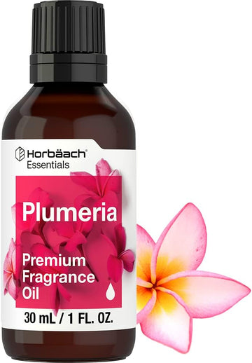 Horbäach Plumeria Fragrance Oil | 1 fl oz (30ml) | Premium Grade | for Diffusers, Candle and Soap Making, DIY Projects & More