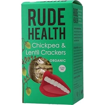 Rude Health Organic Chickpea And Lentil Crackers, 120G