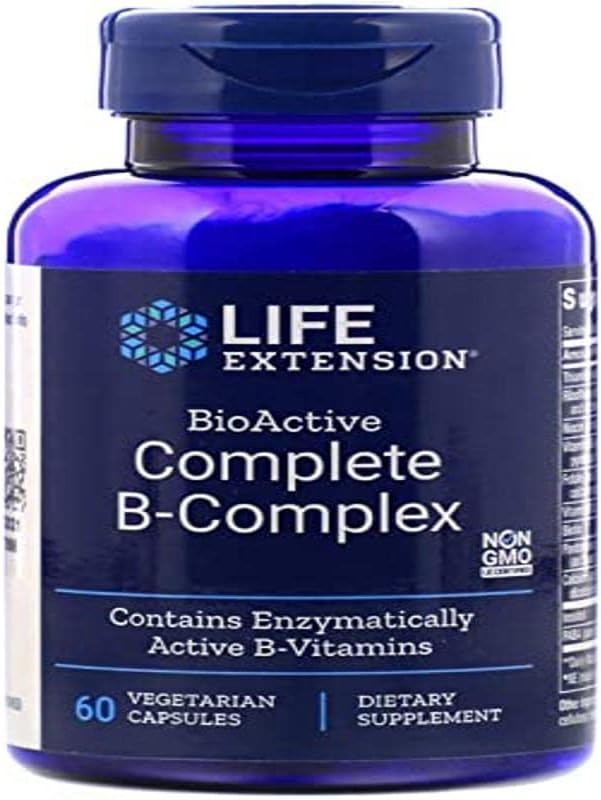 Life Extension Bio-Active Complete B-Complex, 60 Vegetarian Capsules (2)
