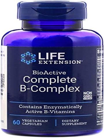 Life Extension Bio-Active Complete B-Complex, 60 Vegetarian Capsules (2)