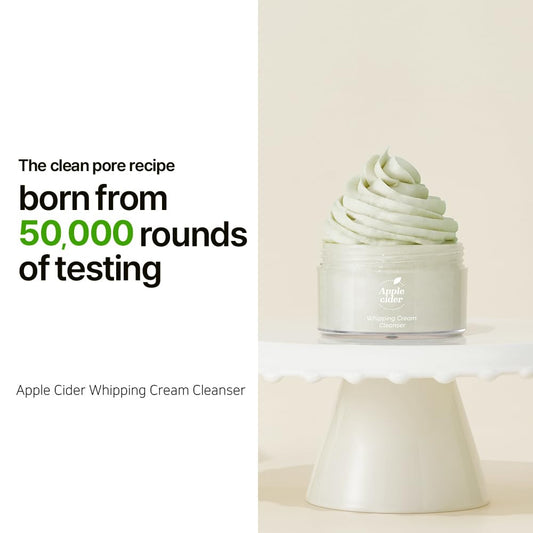 Ariul Apple Cider Whipping Cream Cleanser – Effective Pore Cleansing, Refreshing & Balancing, Rich Foam With Natural Ingredients, Korean Skin Care, 100G / 3.38 Oz