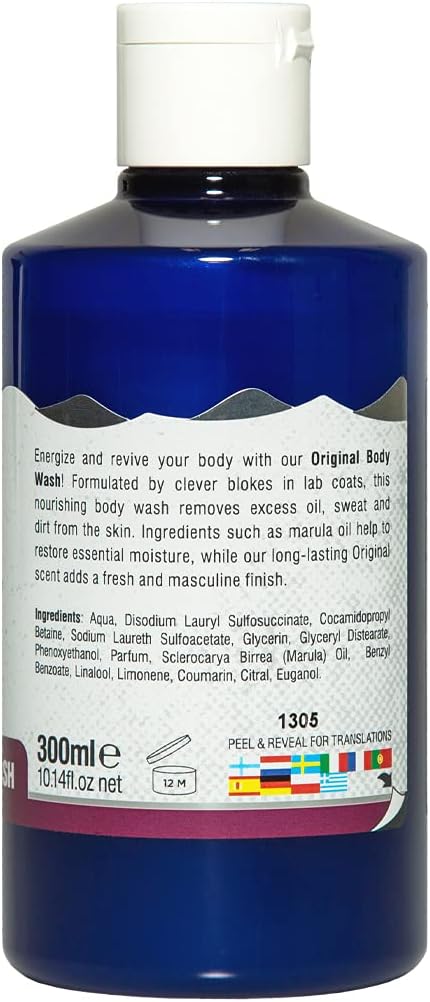 The Bluebeards Revenge, Original Body Wash For Men, Vegan Friendly Moisturising Shower Gel, Sls And Paraben Free, 300Ml