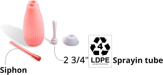 Natural Vaginal Cleansing System, BPA & PVC Free, Compatible with DMSO / MMS, Pink