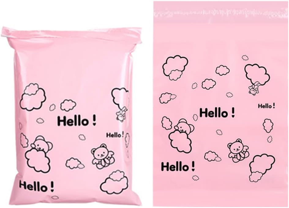 Sanitary Napkin Disposal Bags, Set of 100 Women Sanitary Disposal Bags, Pink Cute Cartoon, Hide Personal Items, Self-Adhesive Strip Seal Odor, Suitable for Tampons Tampon Pads