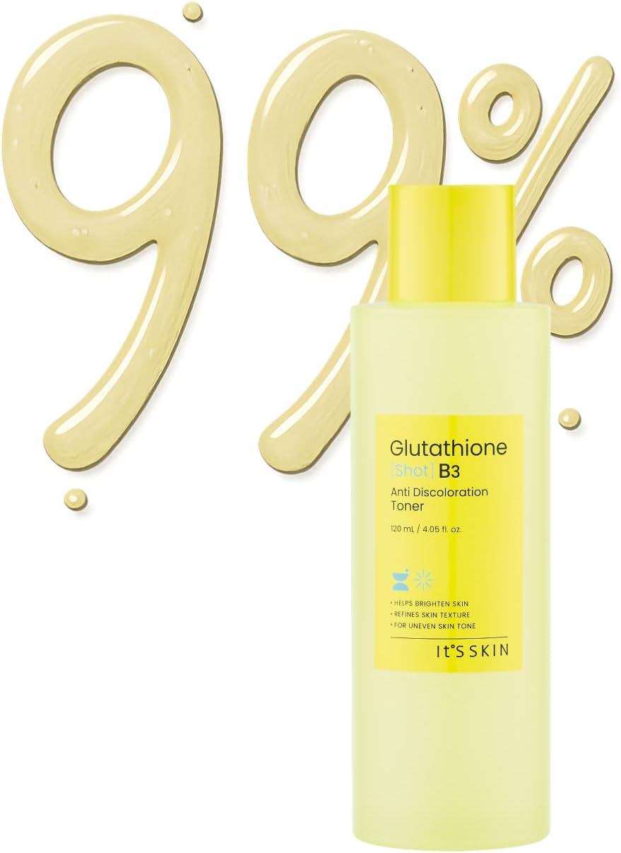 It'S Skin Glutathione Shot B3 Toner 4.05 Fl Oz, 99% Pure Glutathione, Deep Hydration & Skin Texture Care, Fast-Absorbing For Daily Toner, Korean Skincare