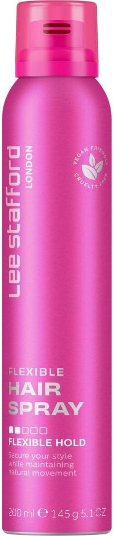 Lee Stafford Fat 'N' Flexible Fat Flexible Hold Hair Spray 200Ml Bouncy Beautiful Hair No Frizz Smooth And Shiny Head