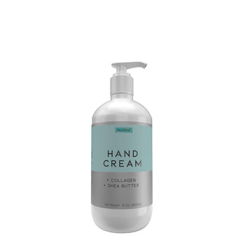 Collagen + Shea Butter Hand Cream - Hypoallergenic Moisturizing Lotion, Dry Skin Relief, 24HR moisture for All Skin Types - 8 OZ