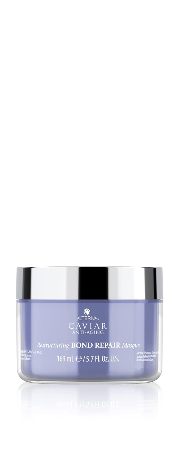 Alterna Caviar Anti-Aging Restructuring Bond Repair Masque, 5.7 Ounce | Strengthens & Protects Damaged Hair , 5.68 Fl Oz (Pack of 1)
