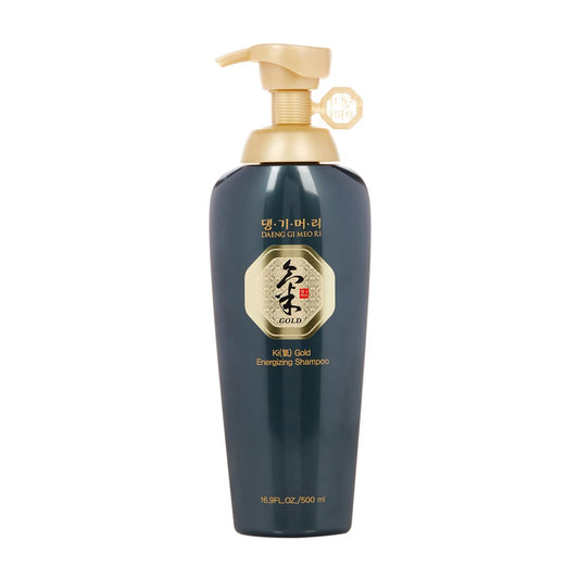 Daeng Gi Meo Ri - Ki Gold Energizing Set - Korean Herbal Shampoo & Treatment For Revitalized Scalp And Hair (500Ml / 16.9 Fl Oz)