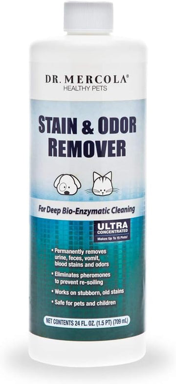 Dr. Mercola, Pet Stain And Odor Remover, 24 Fl. Oz (1.5 Pt) (709 Ml), Safe For Pets And Children