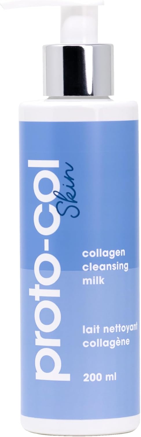 Proto-Col - Cleansing Milk, Rich Collagen And Hydrating Hyaluronic Acid With Powerful Vitamins + Minerals, Deeply Cleanses, Brightens Skin And Removes Impurities (200Ml)