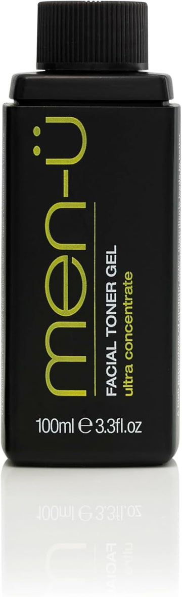 Men-U Facial Toner Gel (Matt 'Skin Refresh' Gel) For Men 100Ml Refill, Up To 120 Apps, Men’S High-Performance, Long Lasting Oily Skin Cleanser, Ultra-Concentrate, Vegan, Anti-Shine - Refill
