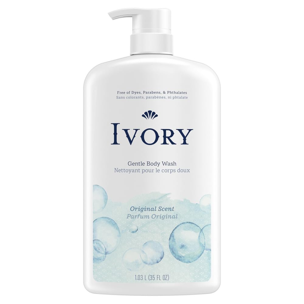 Ivory Mild & Gentle Body Wash, Original Scent, 35Oz