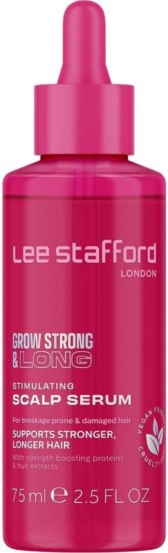 Lee Stafford Hair Growth Scalp Serum | Grow Strong & Long Collection - Best Stimulating Oil For Thinning, Damaged, Dry, Frizzy Hair, Packed With Proteins, Adds Shine, For Men & Women 75 Ml