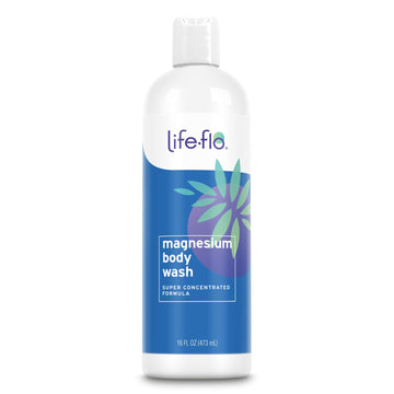 Life-Flo Magnesium Body Wash, Refreshing, Moisturizing Liquid Soap With Magnesium Chloride From The Zechstein Seabed, Peppermint Oil And Rosemary Oil, 60-Day Guarantee, Not Tested On Animals, 16Oz