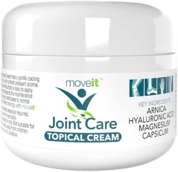 Moveit Joint Care Cream – With Arnica, Capsicum & Magnesium – Eases Stiff Joints & Sore Muscles – Non-Greasy Formula – 100Ml