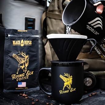 Black Rifle Coffee Company Ground (Flying Elk (Light Roast), 12 Ounce) : Grocery & Gourmet Food