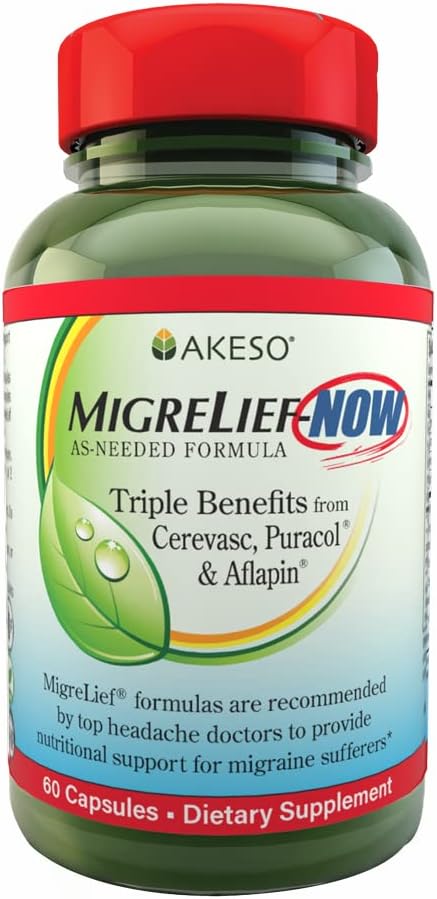 MigreLief-Now Fast-Acting Formula, As-Needed Nutritional Support for M