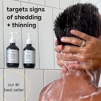 Bondiboost Hg Duo Shampoo + Conditioner Bundle [10.14Fl Oz Each] - Improves Appearance For Thinning Hair - Volumizing + Hydrating + Nourishing - Sulfate/Paraben Free, For Women/Men - Australian Made
