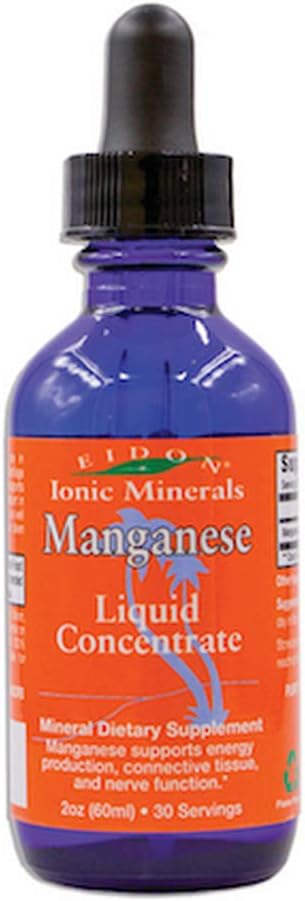 Eidon Ionic Minerals Manganese Liquid 2 Ounces (4 Pack)