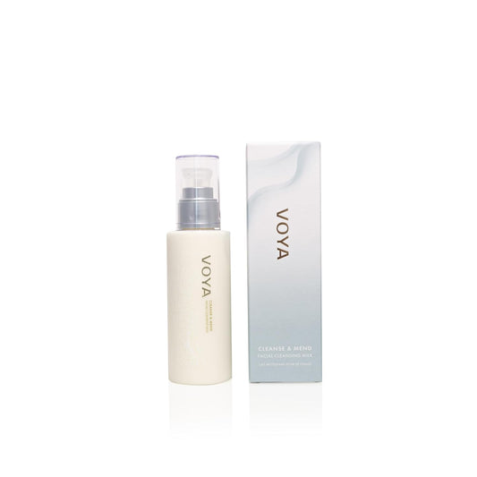 Voya Cleanse & Mend Facial Cleansing Milk, Gentle Makeup Remover With Sunflower Seed Oil And Seaweed Extract