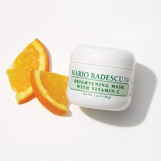 Mario Badescu Brightening Mask With Vitamin C For All Skin Types | Face Mask That Brightens Skin And Unclogs Pores | Formulated With Vitamin C & Kaolin Clay | 2 Fl Oz