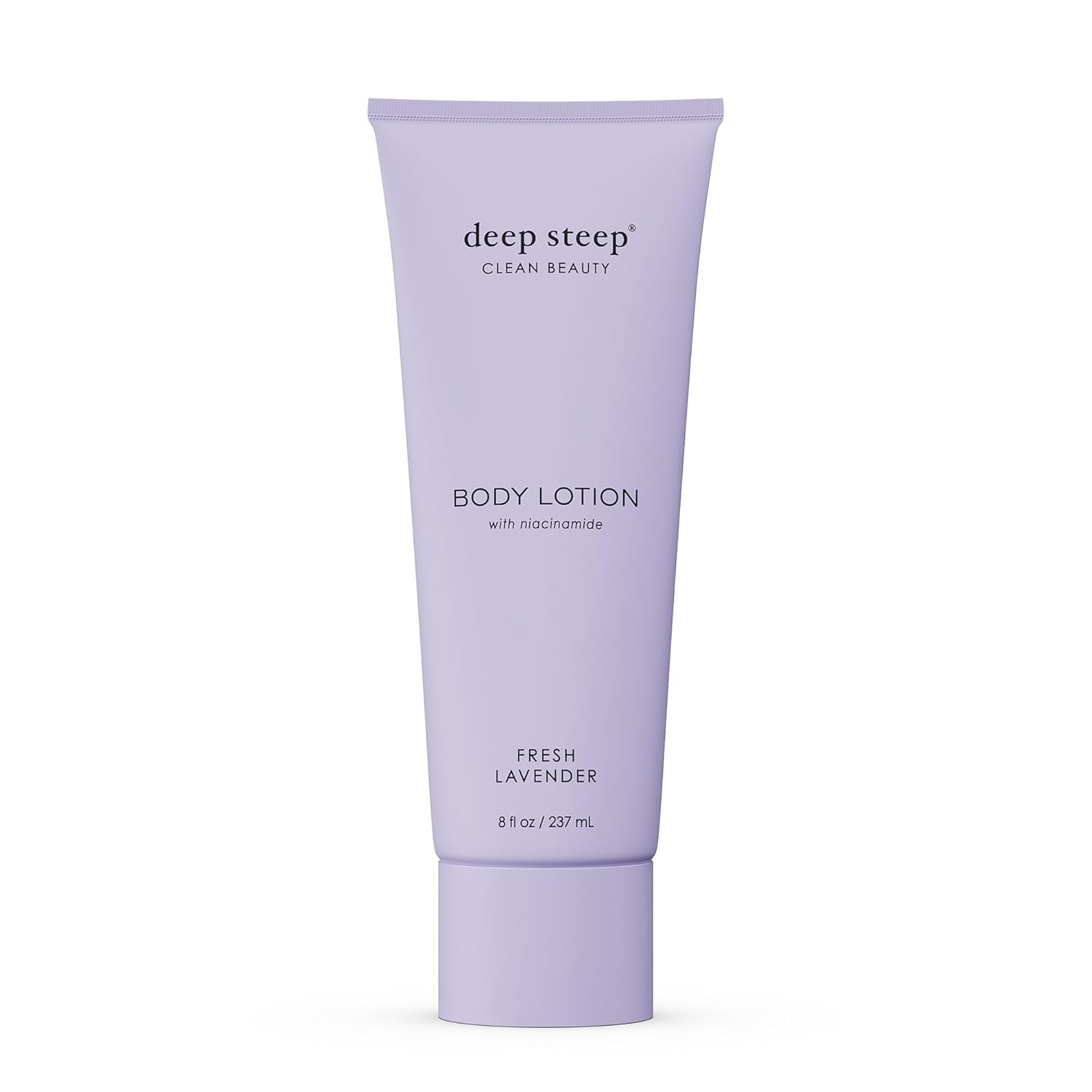 Deep Steep Body Lotion, Fresh Lavender, 8 Oz – Moisturizer With Coconut Oil, Shea Butter, Argan Oil, Aloe Vera & Niacinamide – Vegan, Clean Beauty, Daily Skin Hydration