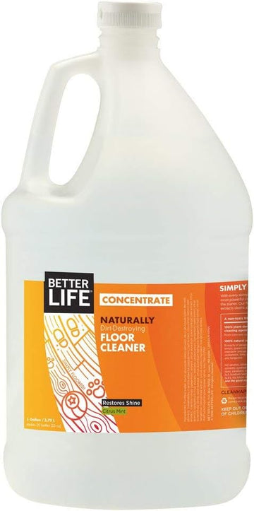 Better Life Floor Cleaner - Liquid Multipurpose Cleaner For Wood, Tile, Laminate, Vinyl, Bamboo - Hardwood Floor Cleaner For Mopping - Citrus Mint 1 Gal Refill