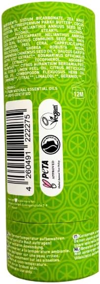 Ben & Anna Persian Lime Natural Deodorant Stick For Men And Women, Vegan & Natural Cosmetics, Sustainable In Papertube, Against Heavy Sweating, Aluminium-Free (40 G (Pack Of 1), Lime)