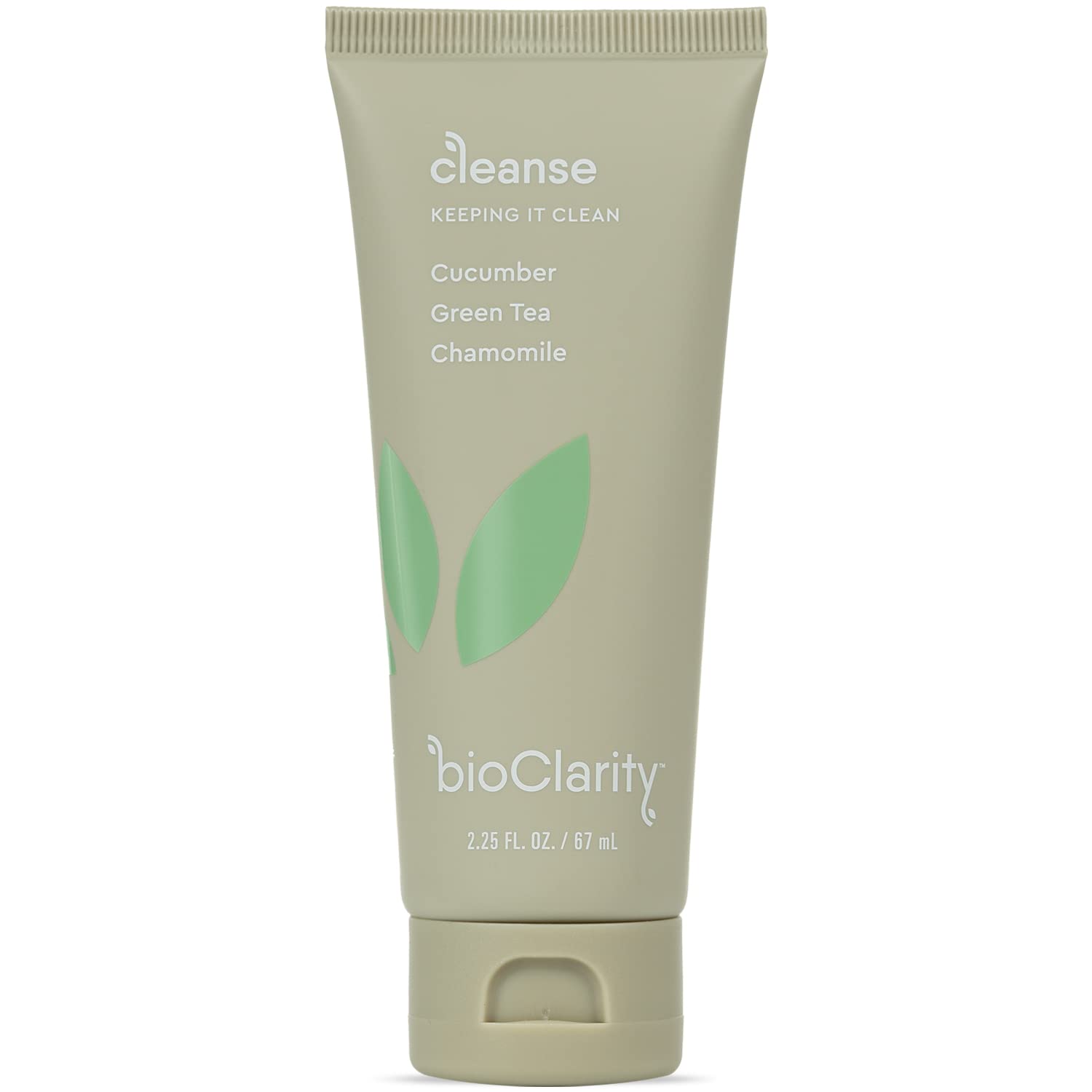 Bioclarity Face Cleanser | 100% Vegan, Gentle Wash With Cucumber, Green Tea, And Chamomile, For Sensitive Oily Skin. Natural Ingredients (4 Fl Oz)