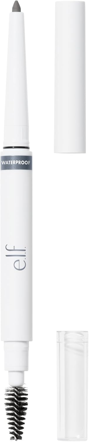 E.L.F. Instant Lift Waterproof Brow Pencil, Long-Lasting Eyebrow Pencil For Grooming & Shaping Brows, Vegan & Cruelty-Free, Taupe (Pack Of 2)