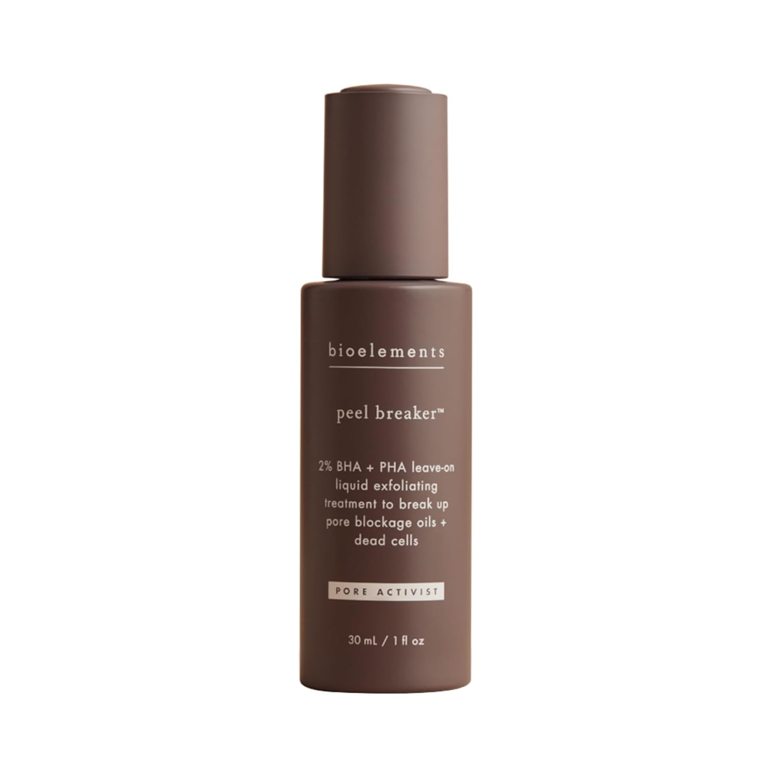 Bioelements Peel Breaker - 1 Fl Oz - 2% Bha + Pha Leave-On Liquid Exfoliating Treatment To Break Up Pore Blockage Oils + Dead Cells - Vegan, Gluten Free - Never Tested On Animals