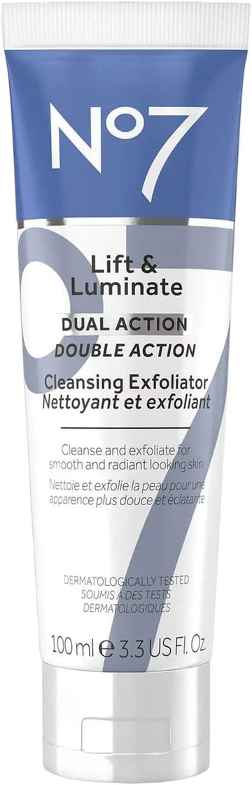 No7 Lift & Luminate Dual Action Cleansing Exfoliator 3.3Fl Oz