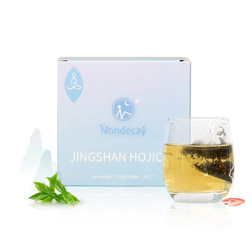 Jingshan Honjicha Tea|Nondecay Tea Sampler With 7 Pyramid Tea Infuser Bags For Cold Brew & Hot Brew, Birthday, Hostess And Co-Worker Fall Gifts
