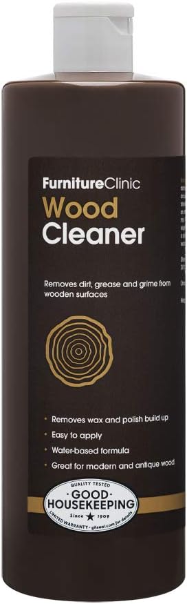 Furniture Clinic Wood Cleaner | Restore & Spot Clean Flooring, Decking & Other Wood Surfaces (500ml / 17oz)