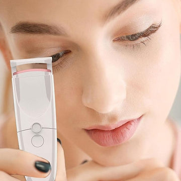 Rechargeable Heated Eyelash Curler – 30s Quick Heat-Up, 2 Temperature Levels, Long-Lasting Lift & Curl for Natural and False Lashes