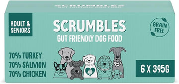 Scrumbles Natural Wet Dog Food Multipack, 6x 395g Variety Pack?WDMP