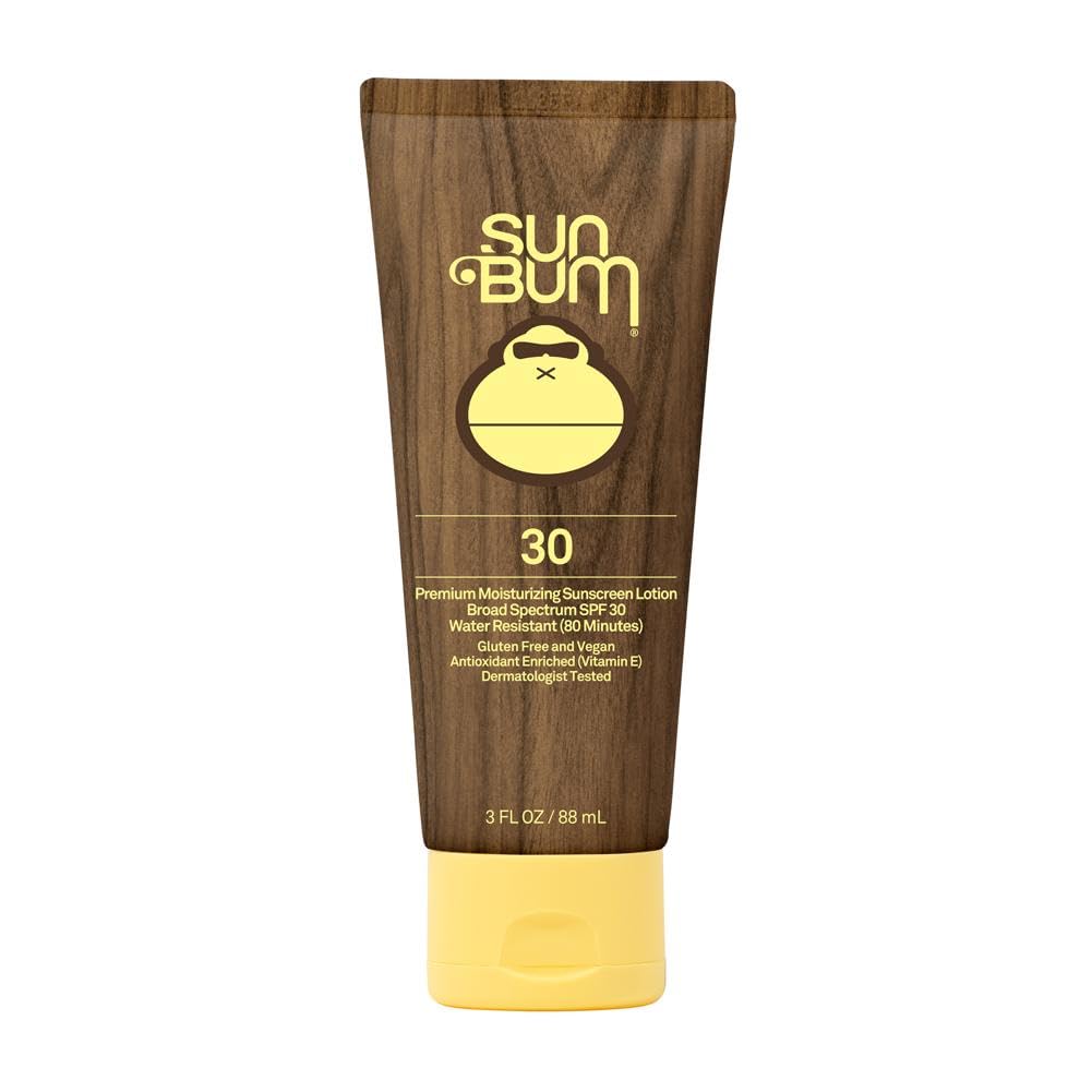 Sun Bum Original SPF 30 Sunscreen Lotion | Vegan and Hawaii 104 Reef Act Compliant (Octinoxate & Oxybenzone Free) Broad Spectrum Moisturizing UVA/UVB Sunscreen with Vitamin E | 3 oz