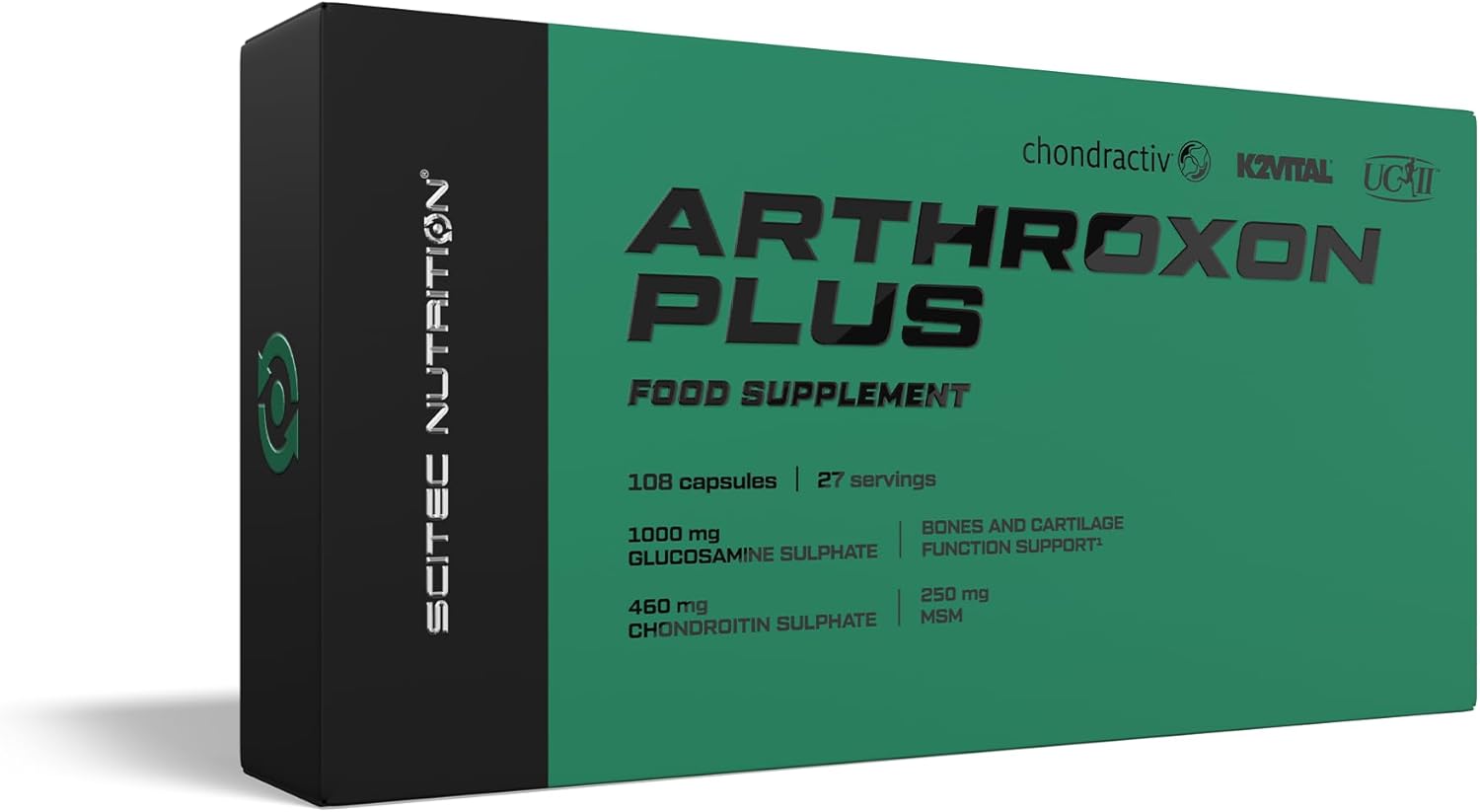 Scitec Nutrition Arthroxon Plus, Food Supplement Capsules With Glucosamine Sulphate, Msm, Hydrolysed Cartilage Powder, Chondroitin Sulphate, 108 Capsules