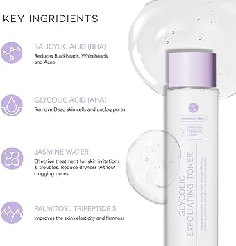 Aha Bha Toner 8.45 Fl Oz - Glycolic Acid Toner, Salicylic Acid Toner, Face Toner For Women Anti Aging, Hydrating Exfoliating Toner For Night Time Use, Made In S.Korea