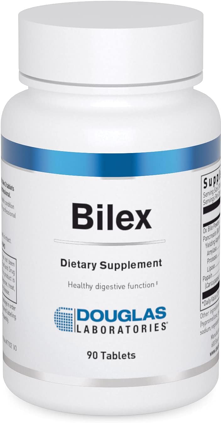 Douglas Laboratories Bilex - Digestive Enzyme Supplement - With Lipase, Papain, Amylase & Ox Bile Extract - Digestive Enzymes For Digestion* - 90 Tablets