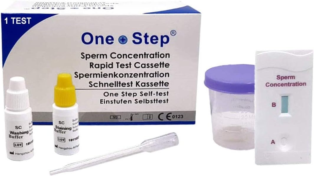 One Step: Male Fertility Sperm Concentration Test/Tests, Active Count Kit (1 Test)Malefert1