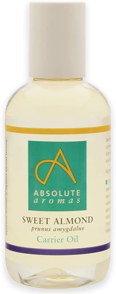 Absolute Aromas Sweet Almond Oil 150Ml - Pure, Natural, Cruelty-Free. Vegan, No Gmo - Massage Base Oil And Moisturiser For Hair, Skin, Face And Nails