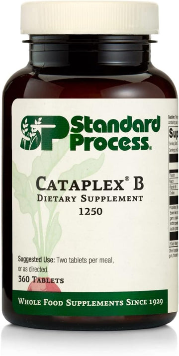 Standard Process Cataplex B - Whole Food Formula With Niacin, Vitamin B6, Thiamine, And Inositol For Heart Health, Metabolism, And Cholesterol Maintenance - 360 Tablets