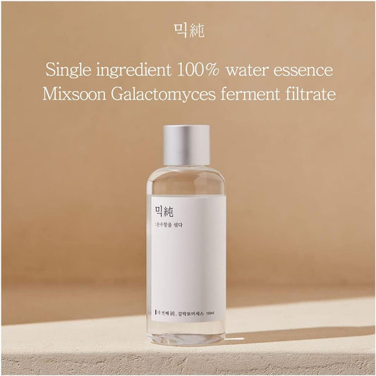 Mixsoon Galactomyces Ferment Essence - Deep Moisture, Tone Clarifying Essence To Smooth Skin For Dull, Uneven Skin - Korean Skincare For Glass Skin - Vegan (3.38 Fl.Oz / 100Ml)