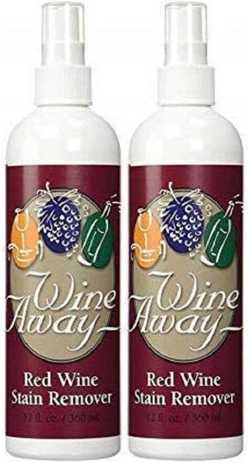 Wine Away Red Wine Stain Remover - Removes Wine Spots - Perfect Fabric Upholstery and Carpet Cleaner Spray Solution - Spray on Stain Wash and Laundry to Vanish Stain - 24 Fl Oz (Pack of 2)