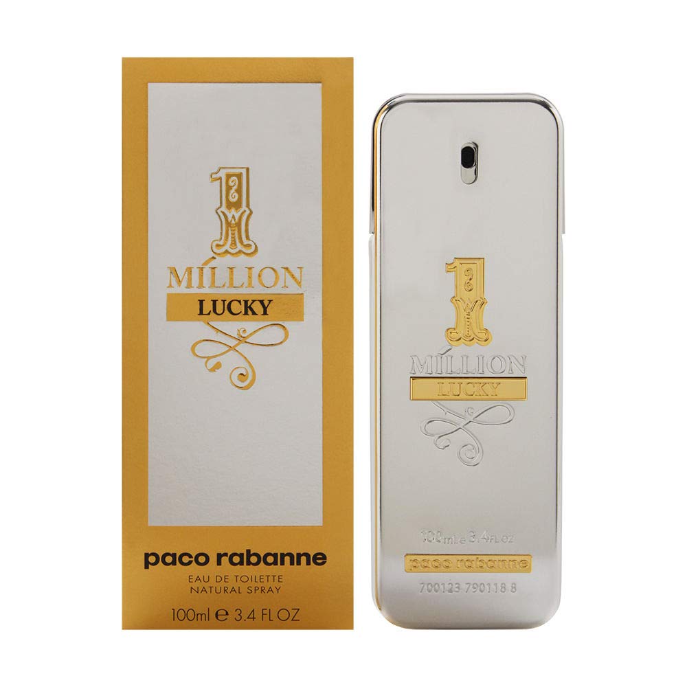 1 Million Lucky By Paco Rabanne For Men Eau De Toilette Spray 6.7 Oz / 200 Ml