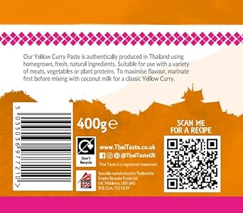 Thai Taste Yellow Curry Paste, 400G